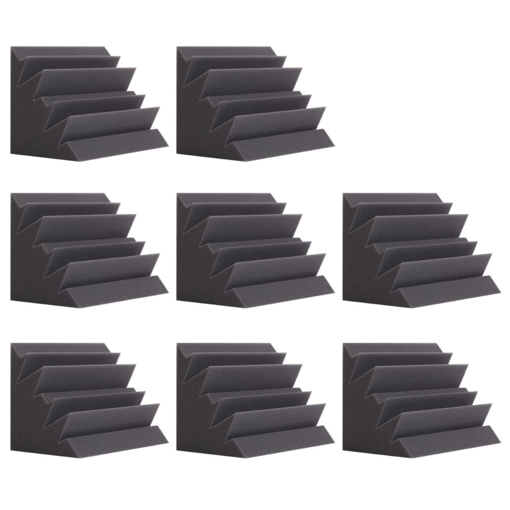 Acoustic Foam Bass Trap Corners - 8 Pack