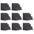 Acoustic Foam Bass Trap Corners - 8 Pack