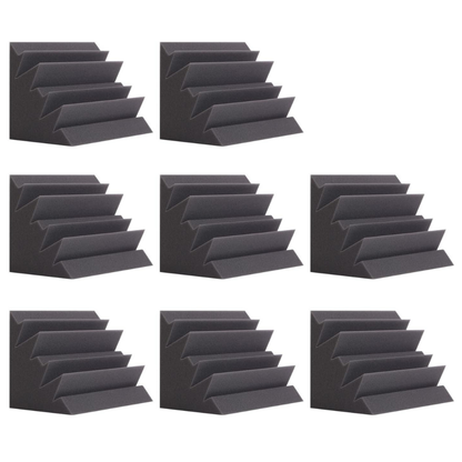 Acoustic Foam Bass Trap Corners - 8 Pack