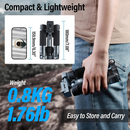 Compact Mini Desktop Aluminum Tripod