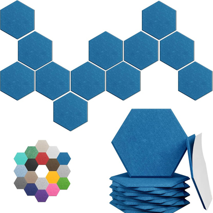 Hexagon Acoustic Wall Panels - 12 Pack
